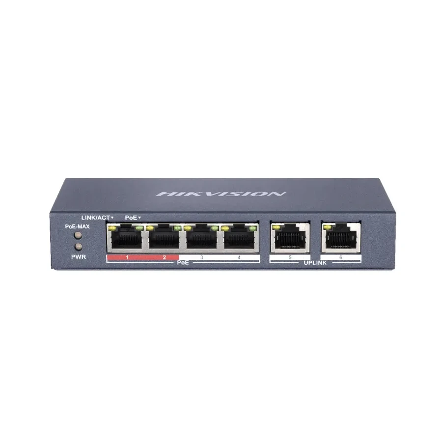 Коммутатор Hikvision DS-3E0106P-E/M(B) — 3