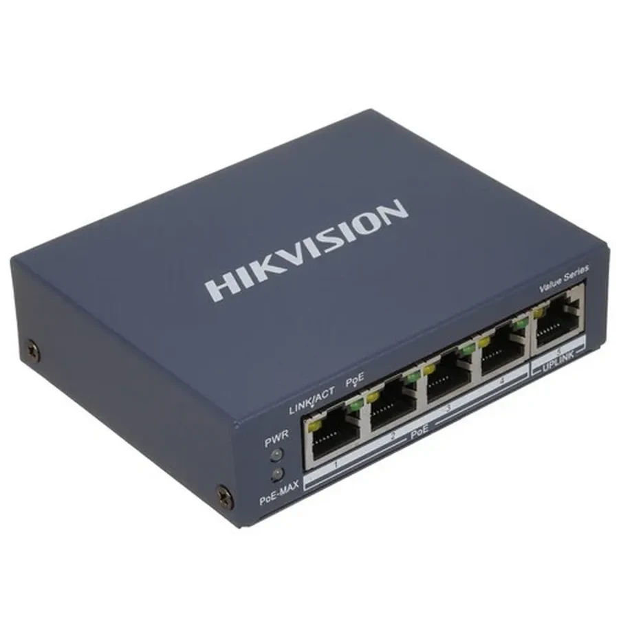 Коммутатор Hikvision DS-3E0505P-E/M(B) — 2