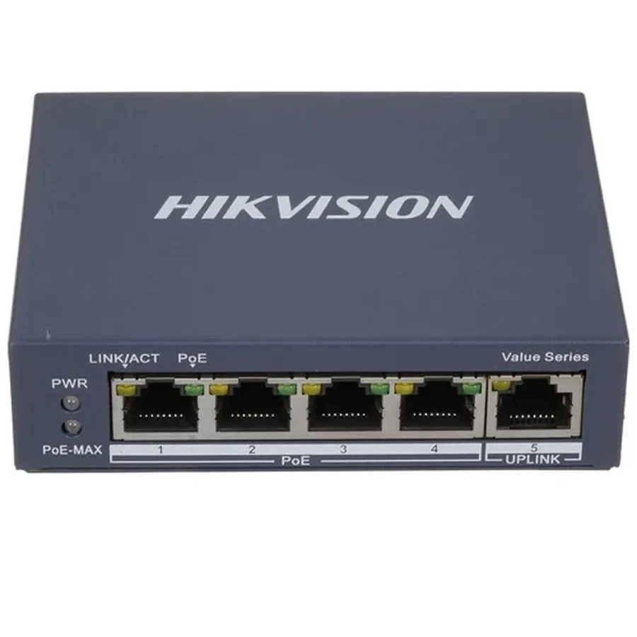 Коммутатор Hikvision DS-3E0505P-E/M(B) — 3