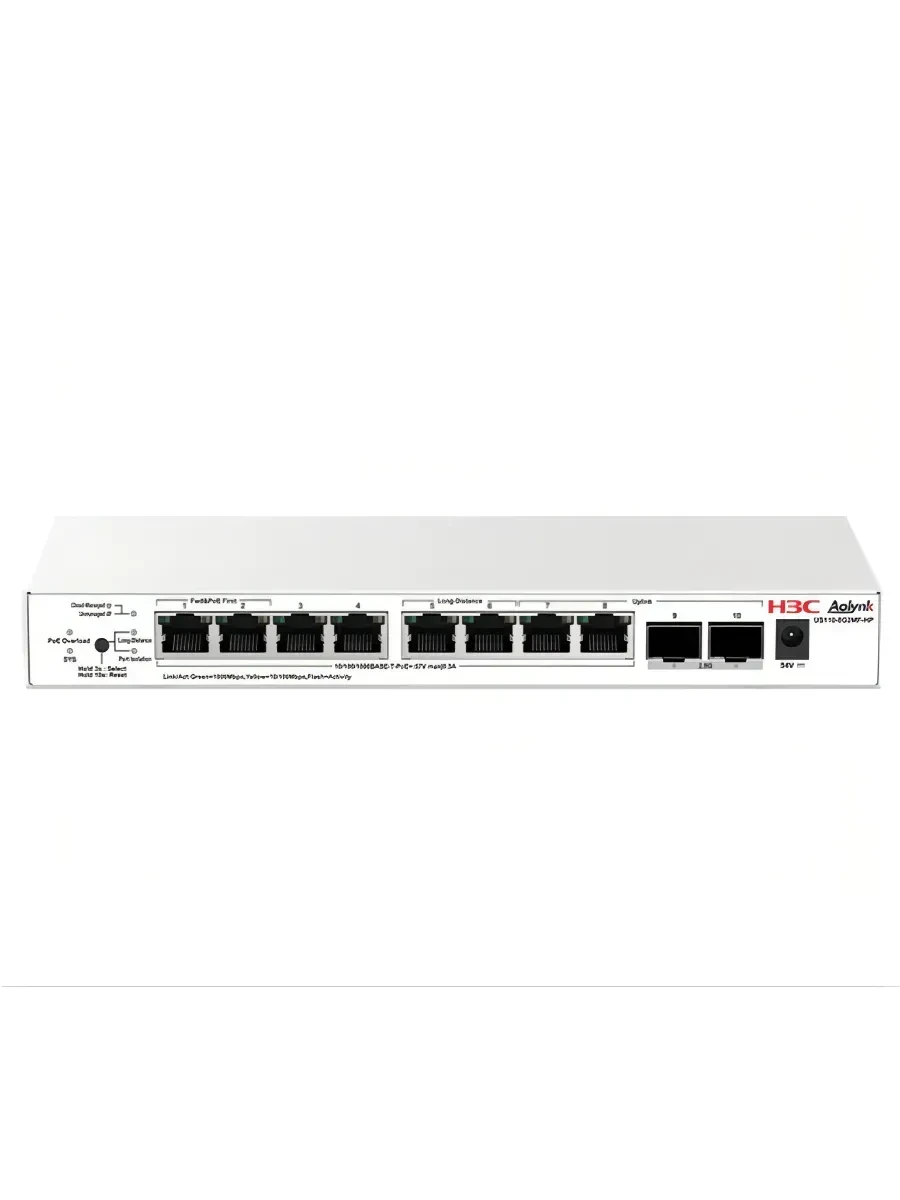 Коммутатор H3C Aolynk US110-8G2MF-HP