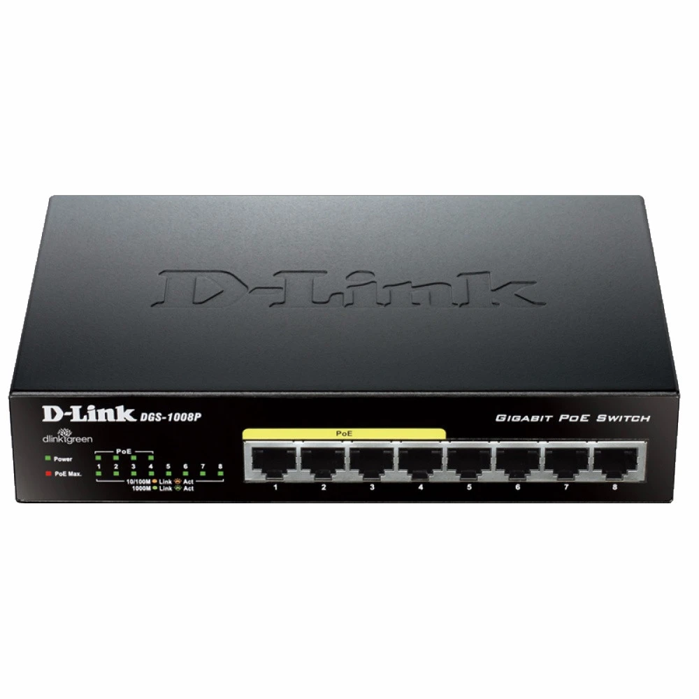 Коммутатор 8 port D-Link DES-1008P/C1A