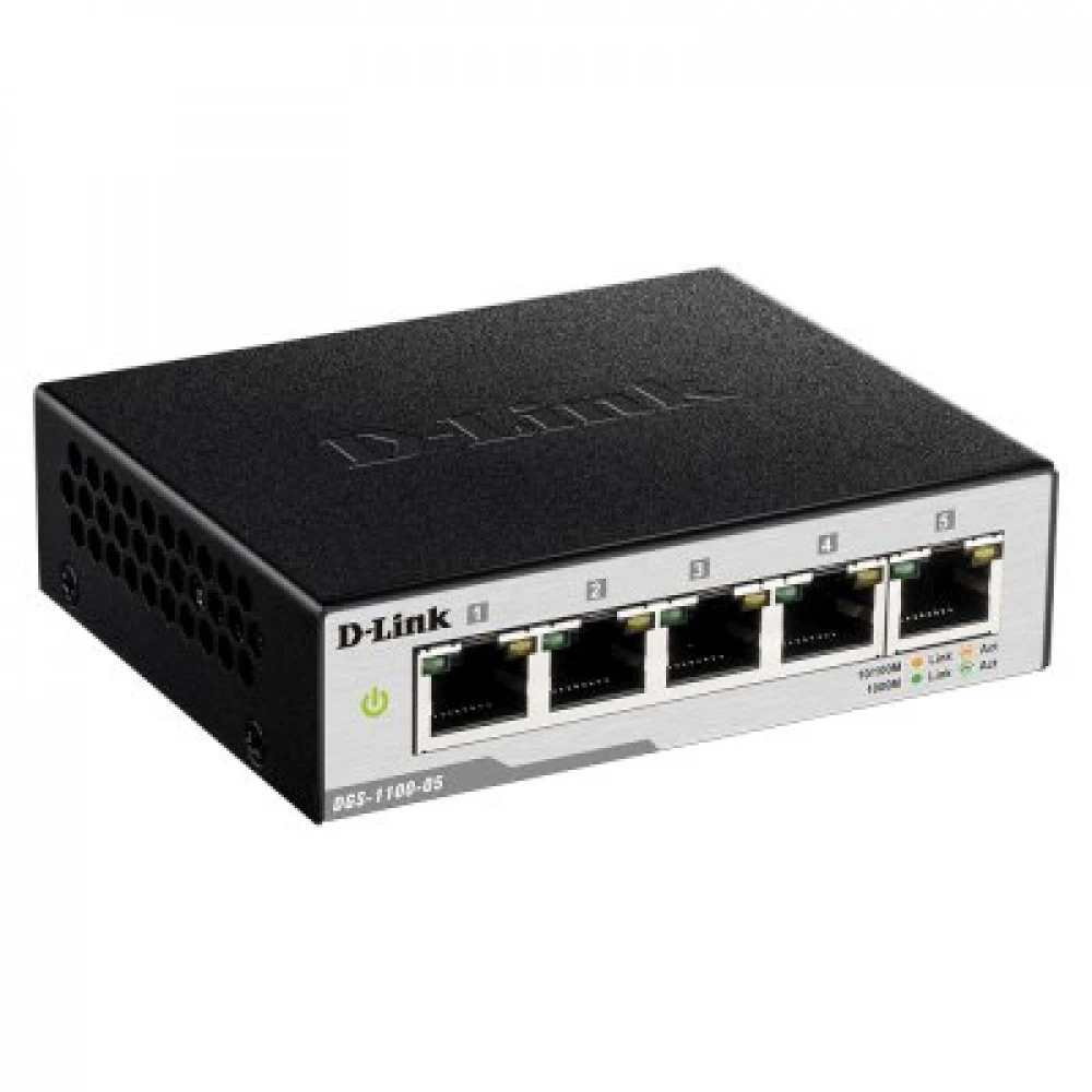 Коммутатор D-Link DGS-1100-05V2, 5 портов, L2 — 2