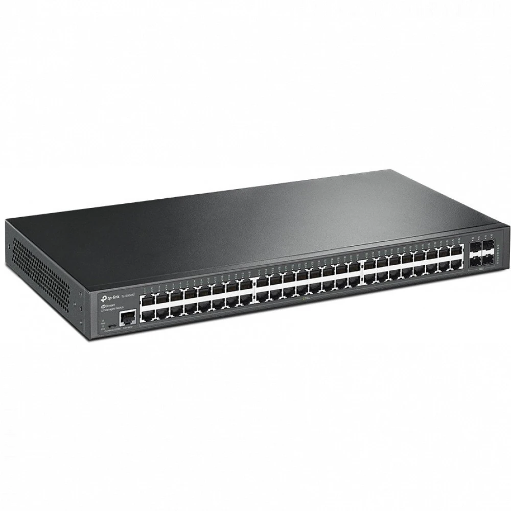 Коммутатор TP-Link TL-SG3452XP, L2+ управляемый, 48x1G PoE+ (500 Вт), 4x10G SFP+ — 2