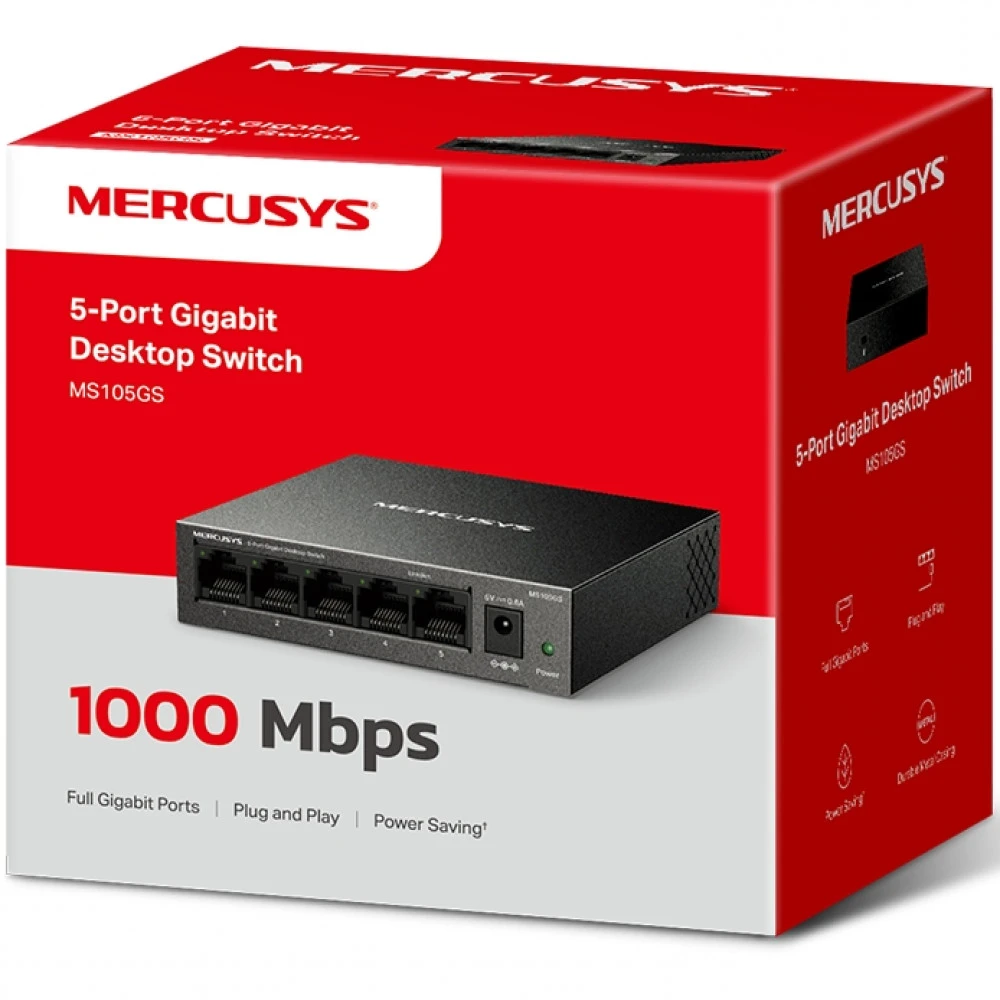 Коммутатор 5 port Mercusys MS105GS — 4