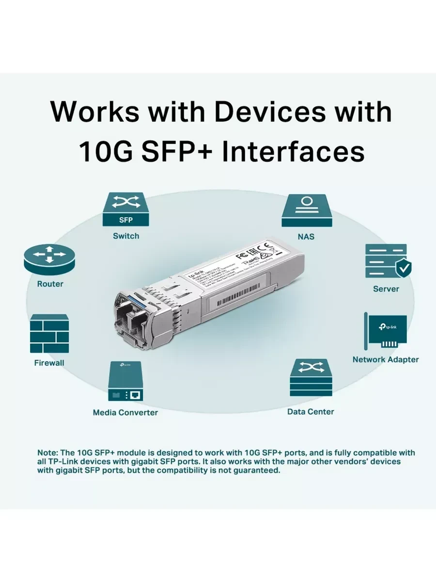 Оптический transsiver Tp-Link SM5110-LR 10GbE SFP+ — 3