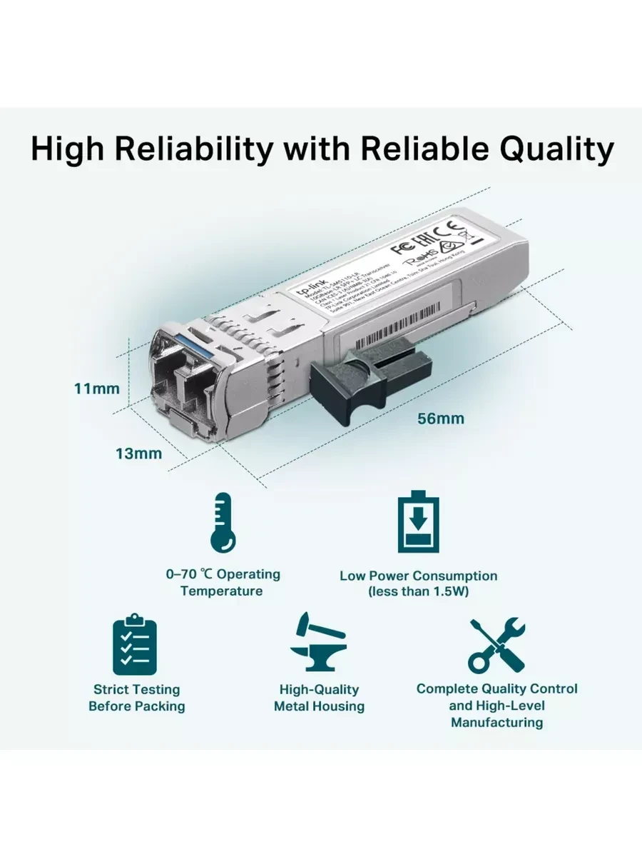 Оптический transsiver Tp-Link SM5110-LR 10GbE SFP+ — 5