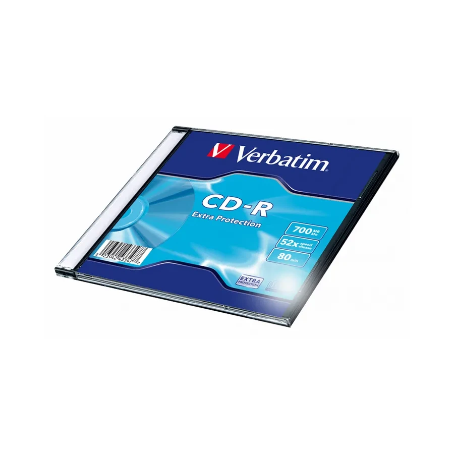Диск CD-R Verbatim, 700MB, 52x, 1 шт