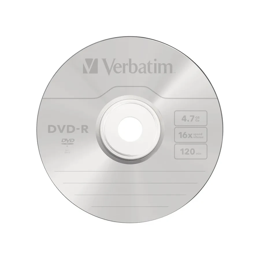 Диск DVD-R Verbatim, 4.7GB, 16x, 10 шт