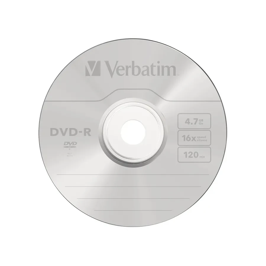 Диск DVD-R Verbatim, 4.7GB, 16x, 25 шт
