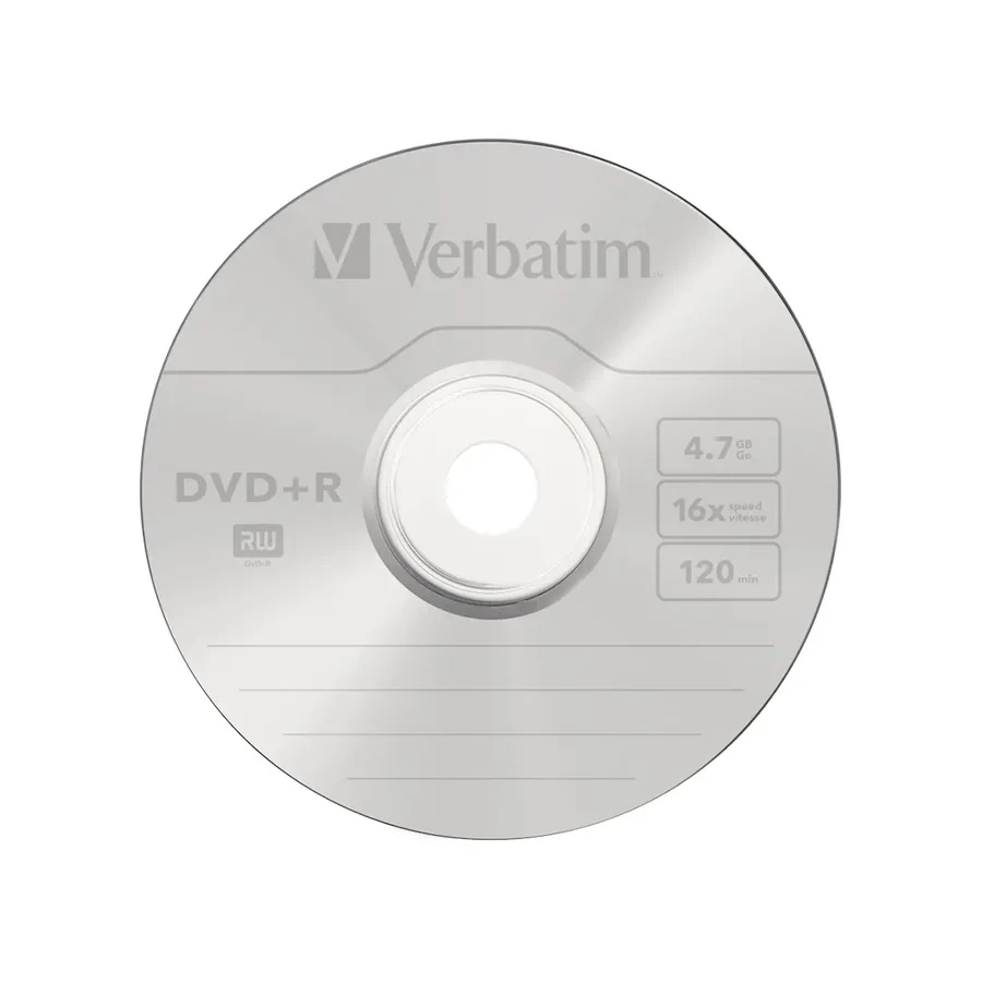 Диск DVD+R Verbatim, 4.7GB, 16x, 10 шт