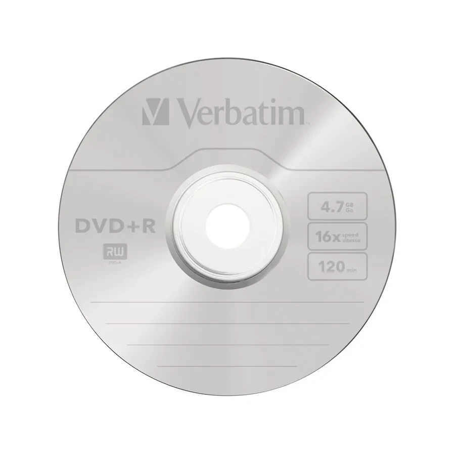 Диск DVD+R Verbatim, 4.7GB, 16x, 25 шт