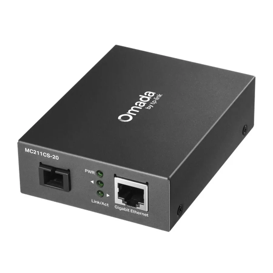 Оптический медиаконвертер GbE WDM TP-LINK MC211CS-20 <1000M, Tx:1550nm/Rx:1310nm, BiDi,SM,SC, 20Km>
