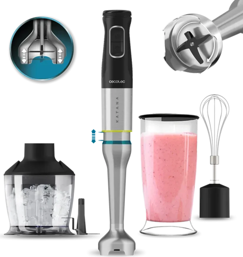 Погружной блендер Cecotec Katana 12 Chop, чёрный