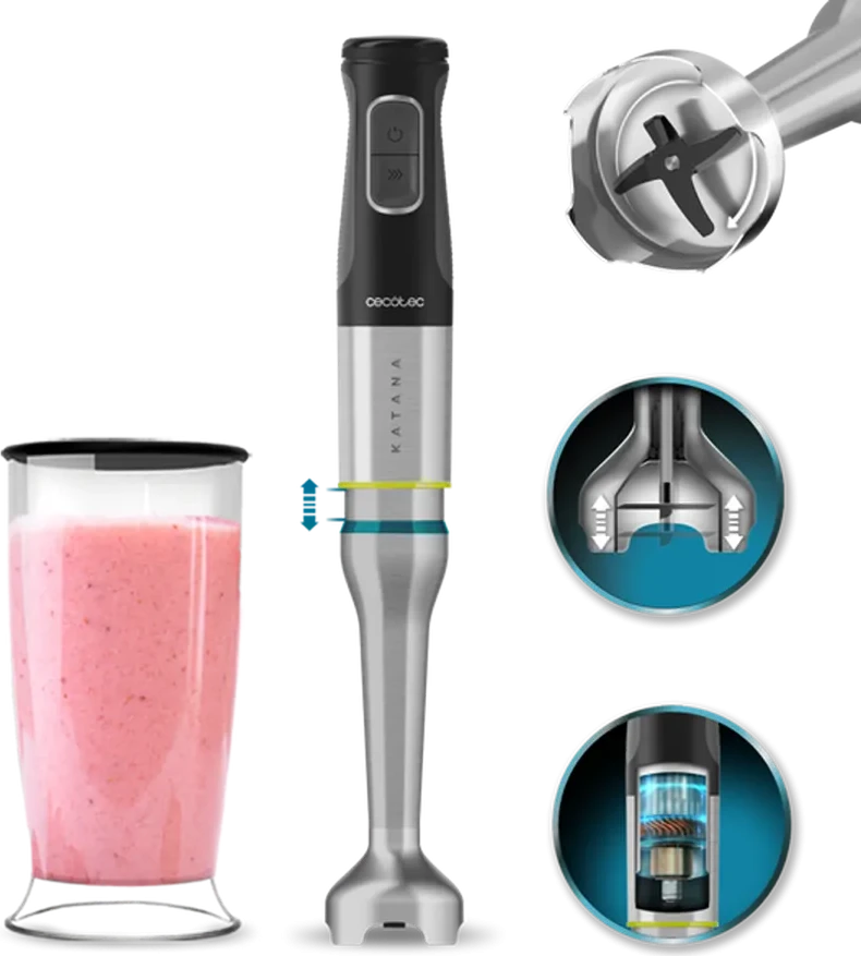 Погружной блендер Cecotec Katana 15 Jar, чёрный