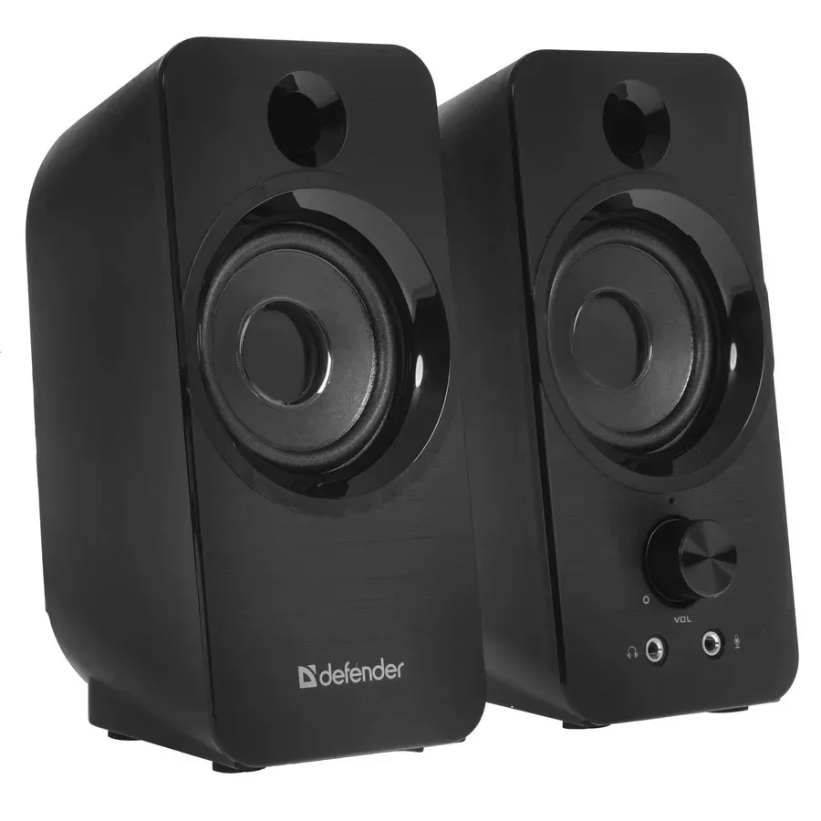 Колонки Defender SPK-190 (2.0), Black, 8Вт (2х4) RMS, 20Hz-70kHz, Mini Jack, USB — 4