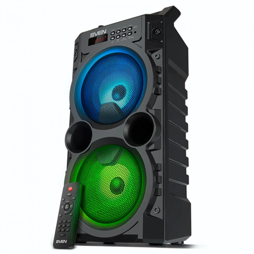 Колонки Sven PS-440 (2.0), Black, 20Вт (2х10) RMS, 100Hz-20kHz, USB, microSD, BT, FM — 3