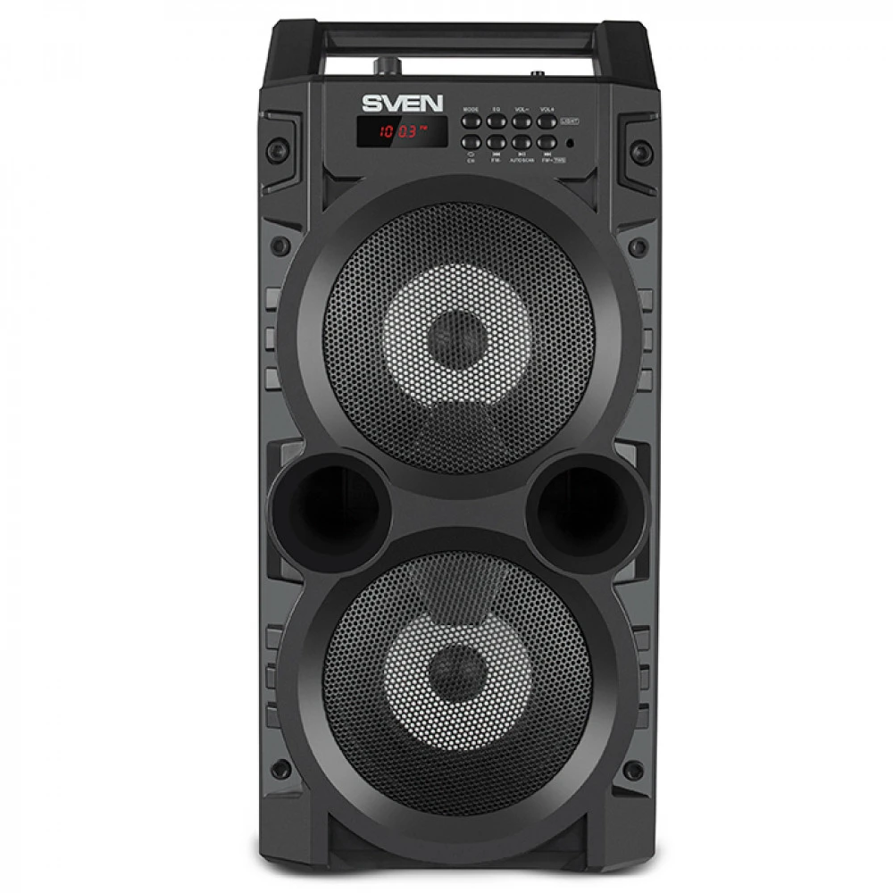 Колонки Sven PS-440 (2.0), Black, 20Вт (2х10) RMS, 100Hz-20kHz, USB, microSD, BT, FM — 4