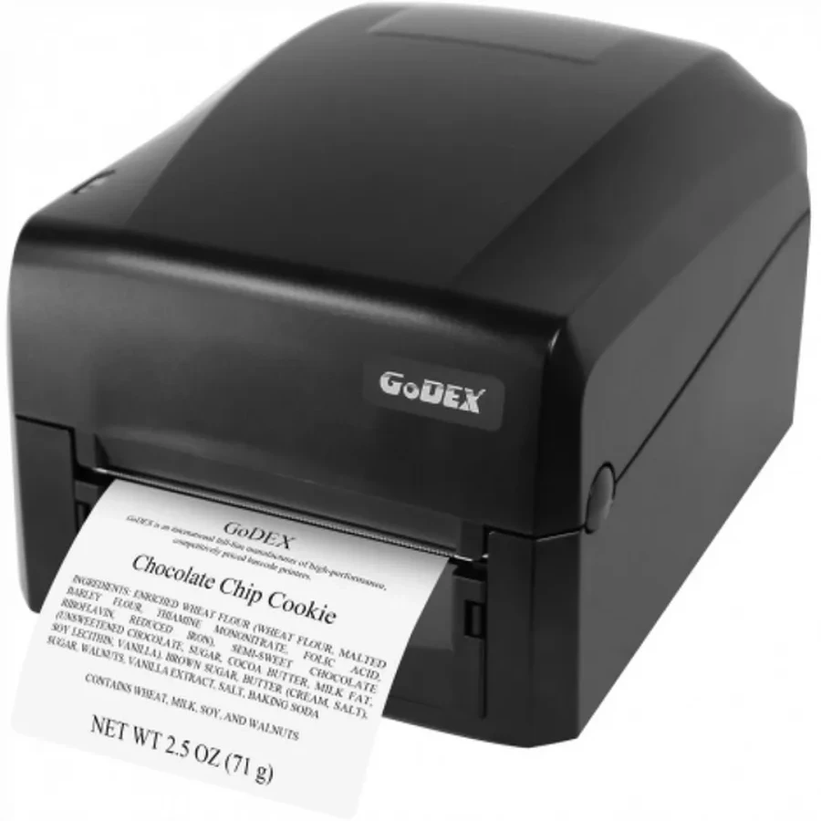 Принтер этикеток термотрансферный Godex GE300UES (203DPI, 118/108/12,7, USB & Serial & Ethernet, 5IPS, 16MB SDRAM, 8MB Flash, Black) — 2