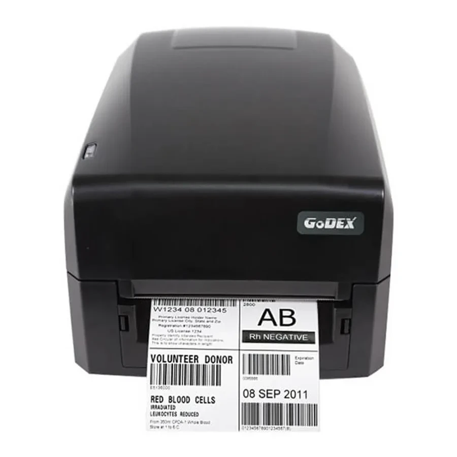 Принтер этикеток термотрансферный Godex GE330U (300DPI, 118/108/12,7, USB, 4 ips, 16MB SDRAM, 8MB Flash, Black)