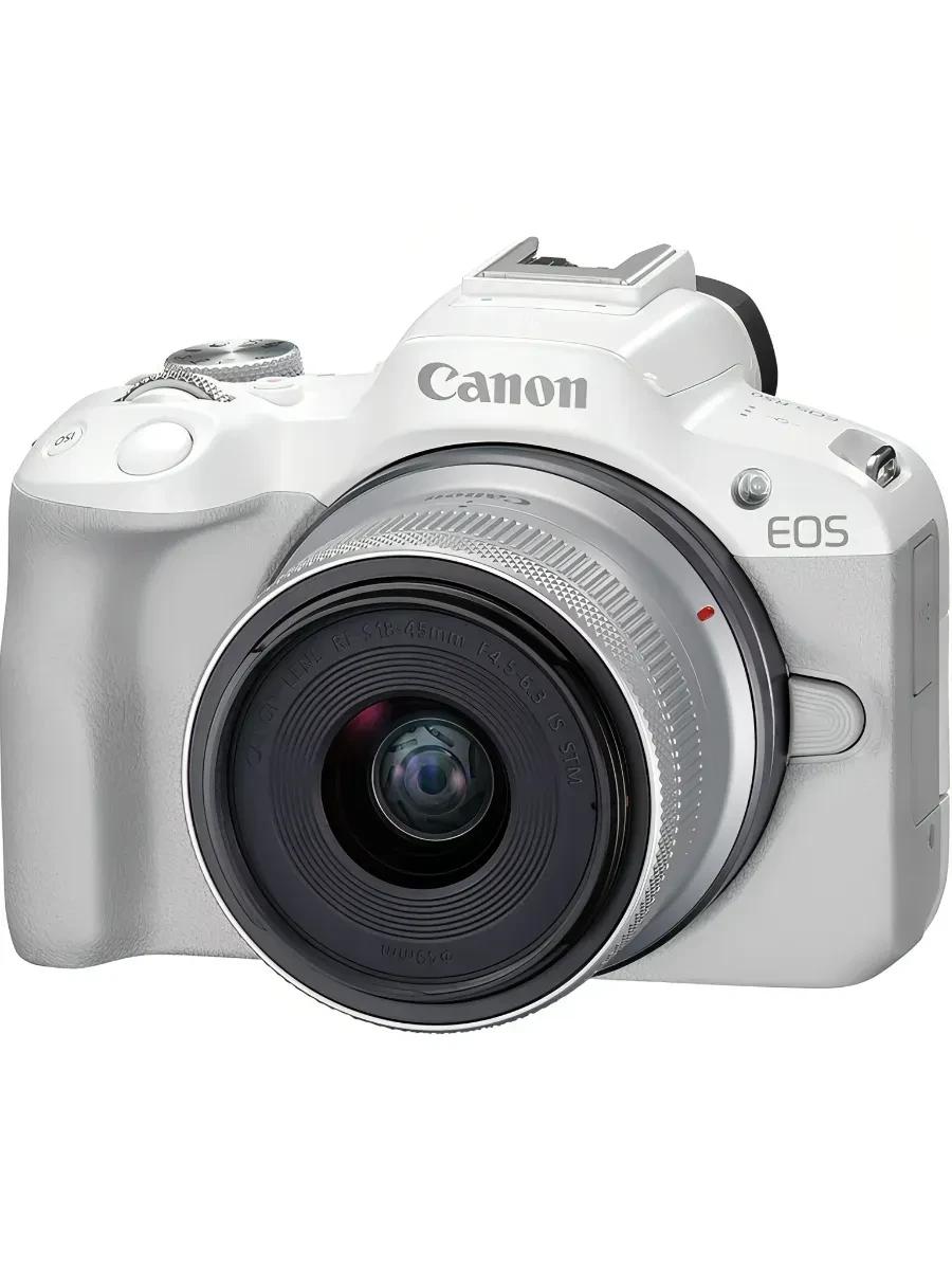 Цифровой фотоаппарат CANON EOS R50 + RF-S 18-45 mm IS STM White