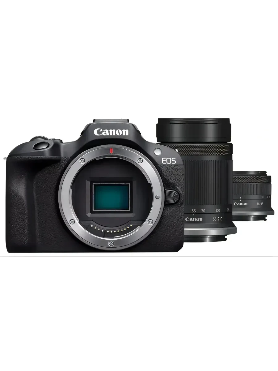 Цифровой фотоаппарат CANON EOS R100 + RF-S 18-45 mm IS STM + RF-S 55-210 mm IS STM — 3