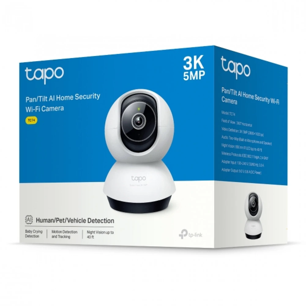 Камера Tapo TC74, 5MP, Wi-Fi, поворотная — 4
