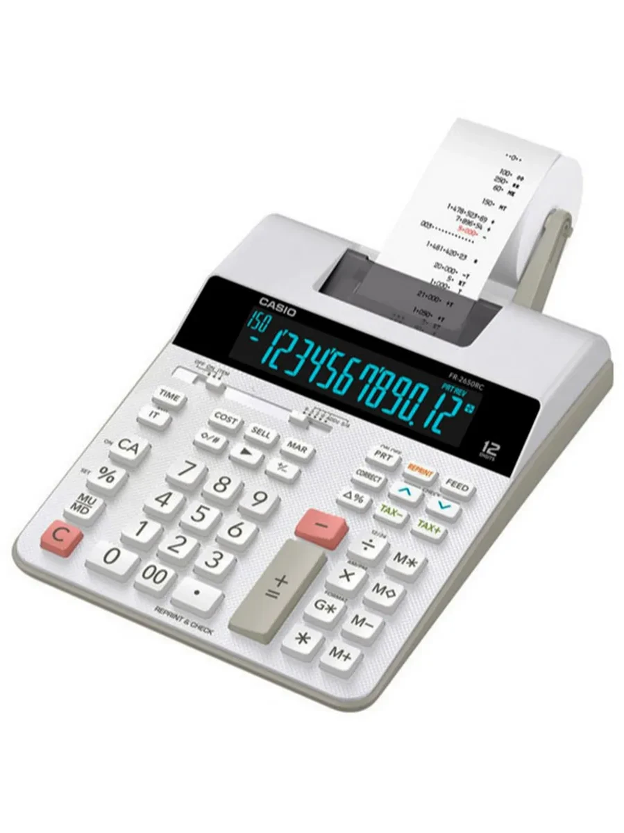 Калькулятор печатающий CASIO FR-2650RC-W-EC