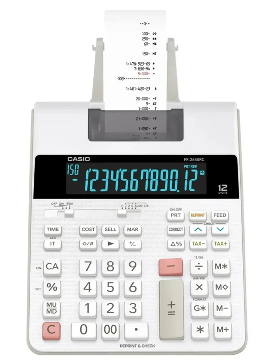 Калькулятор печатающий CASIO FR-2650RC-W-EC — 2