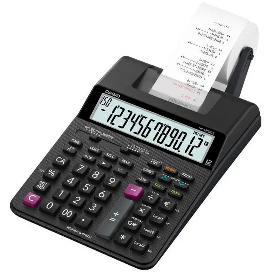 Калькулятор печатающий CASIO HR-150RCE-WB-EC