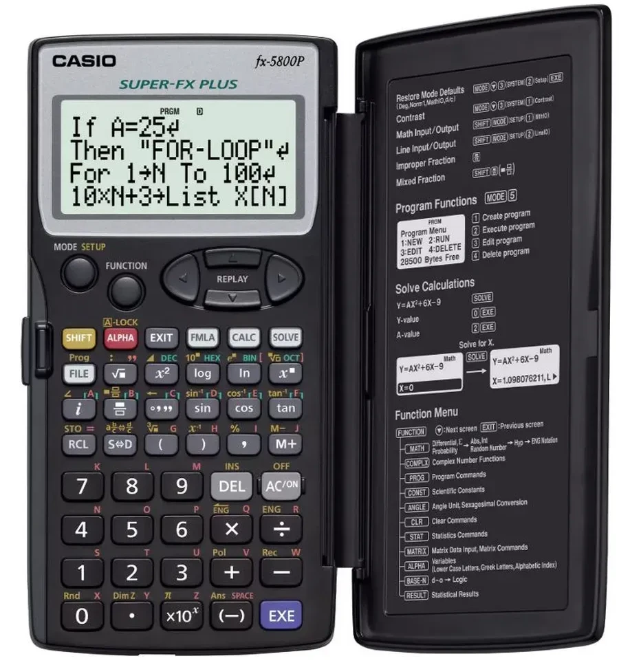 Калькулятор программируемый CASIO FX-5800P-S