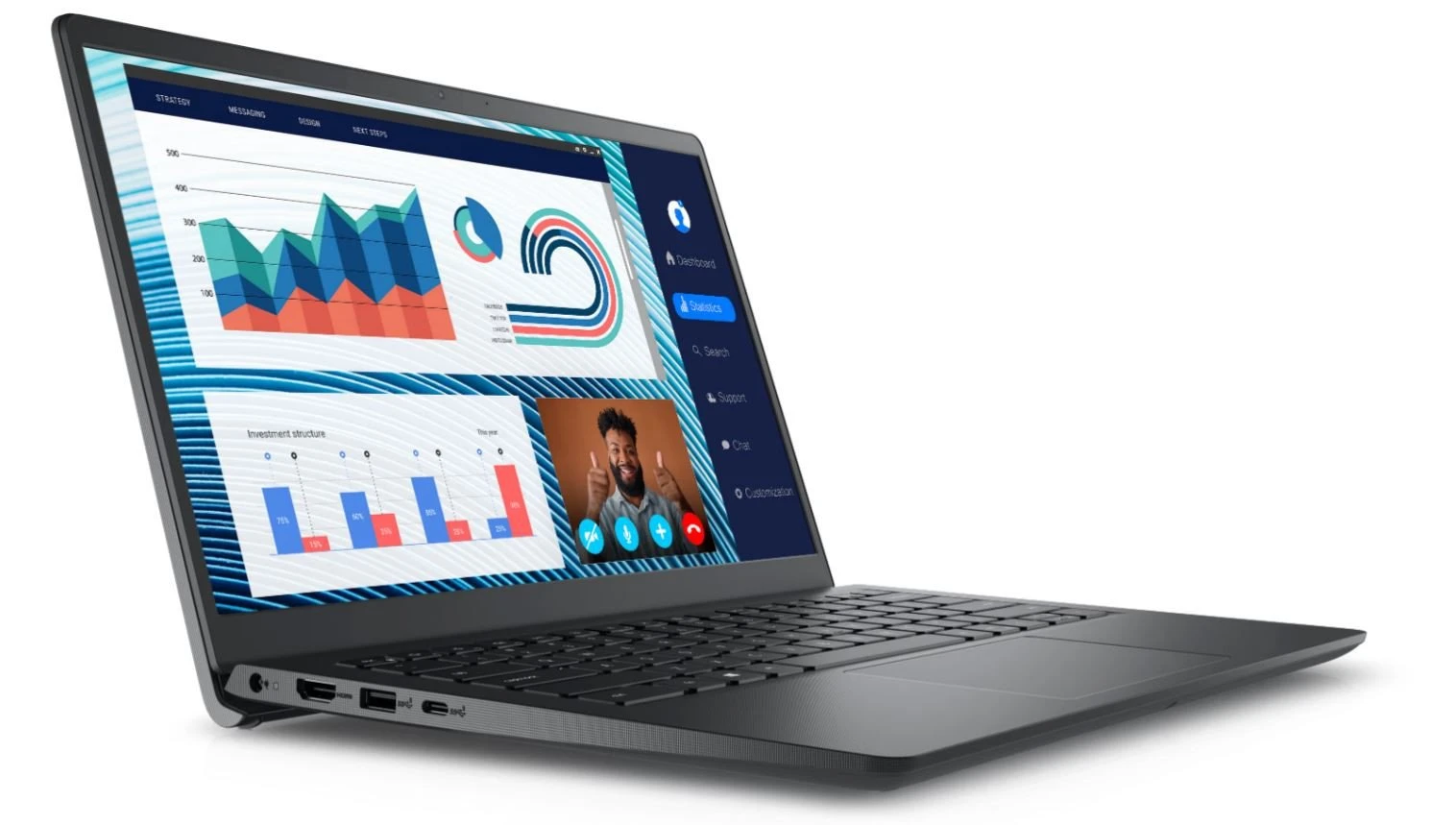 Ноутбук Dell Vostro 3420 i3 SSD Win 11, Intel Core i3-1215U, 8 ГБ, 256 ГБ, 14"