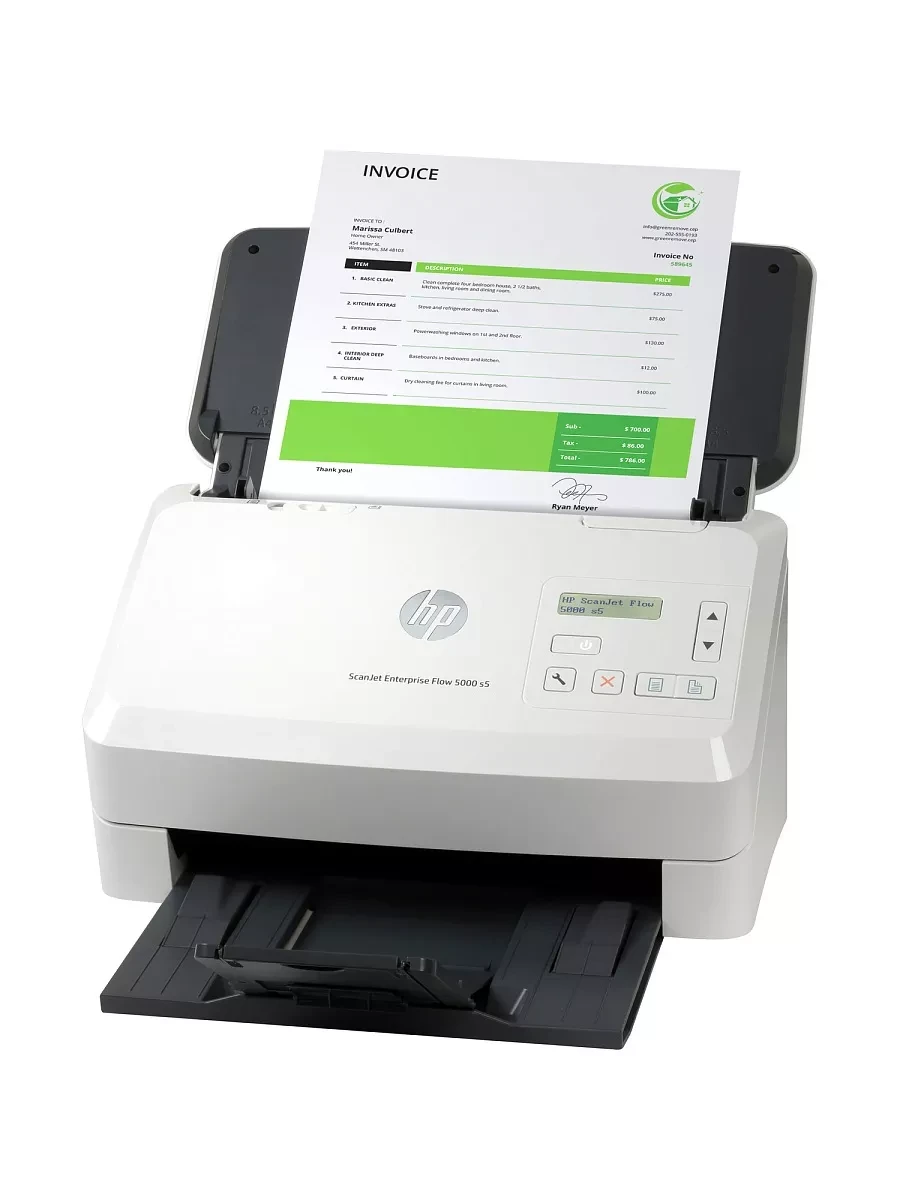 Сканер HP SJ Enterprise flow 5000 s5, A4, 65ppm, 600dpi — 3