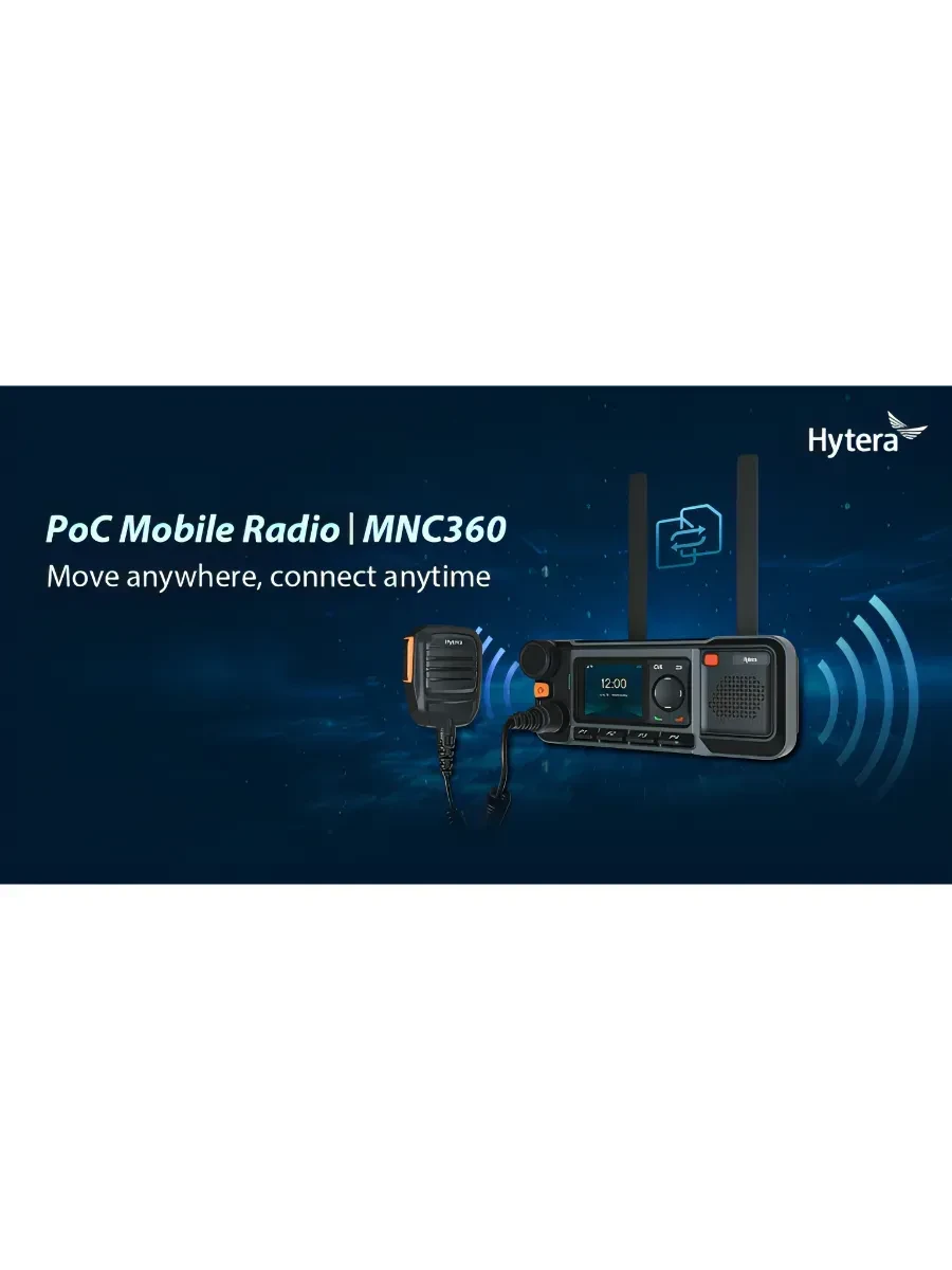 Радиостанция Hytera MNC360, автомобильная, PoC, 4G LTE/Wi-Fi, GPS — 2