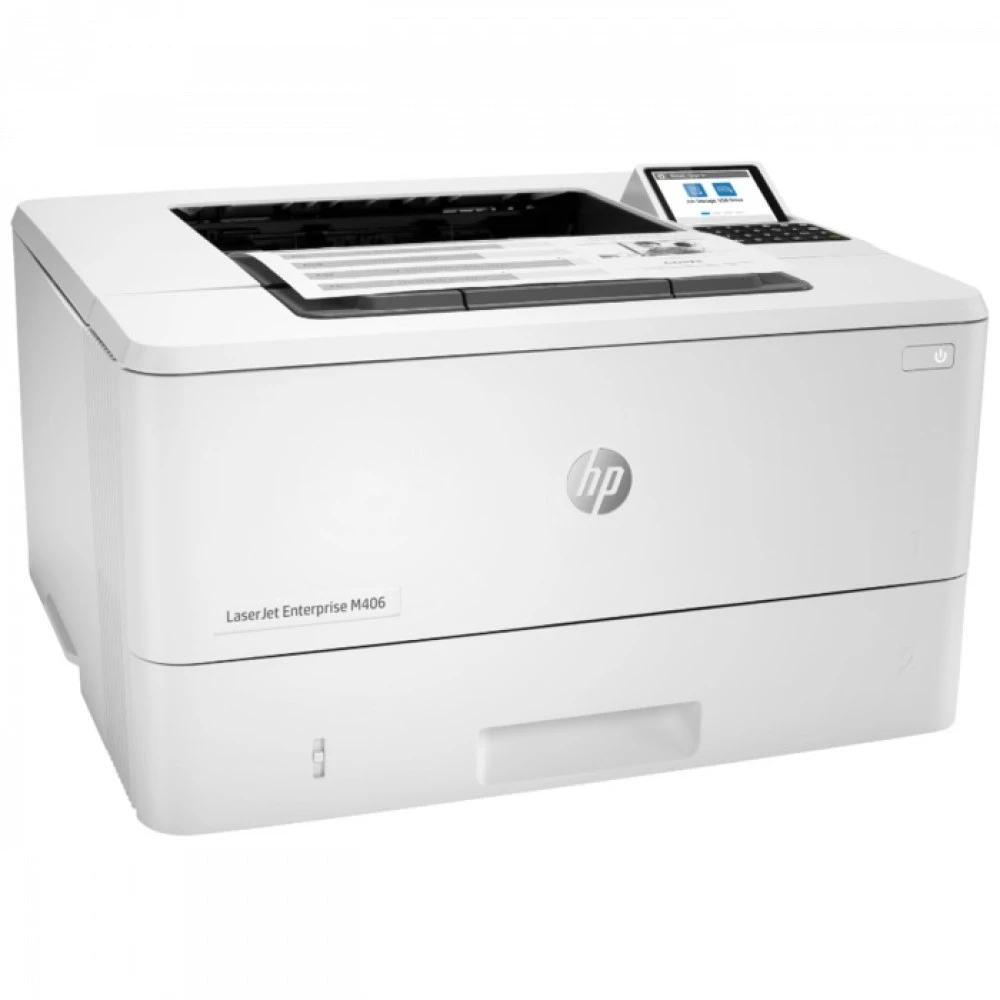 Принтер HP LaserJet M406dn, A4, монохромный, 38 стр/мин