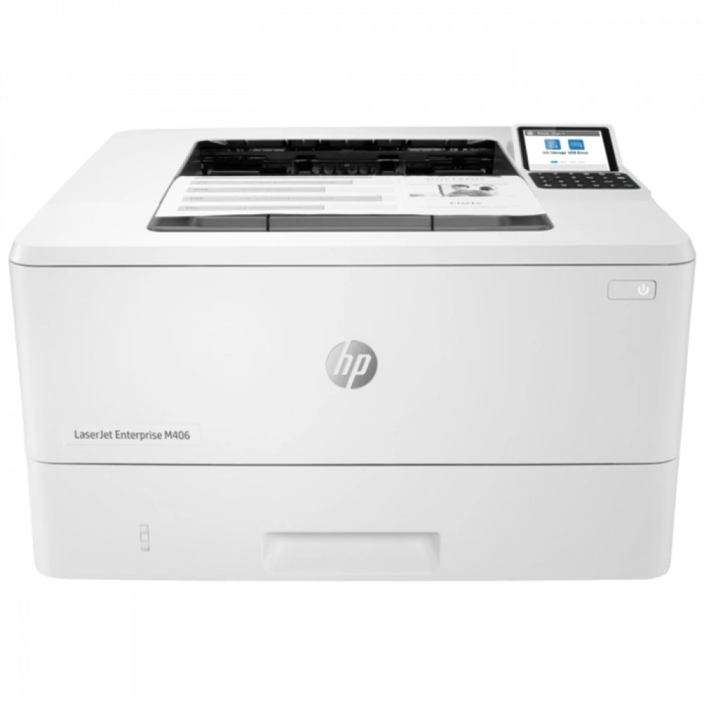 Принтер HP LaserJet M406dn, A4, монохромный, 38 стр/мин — 2