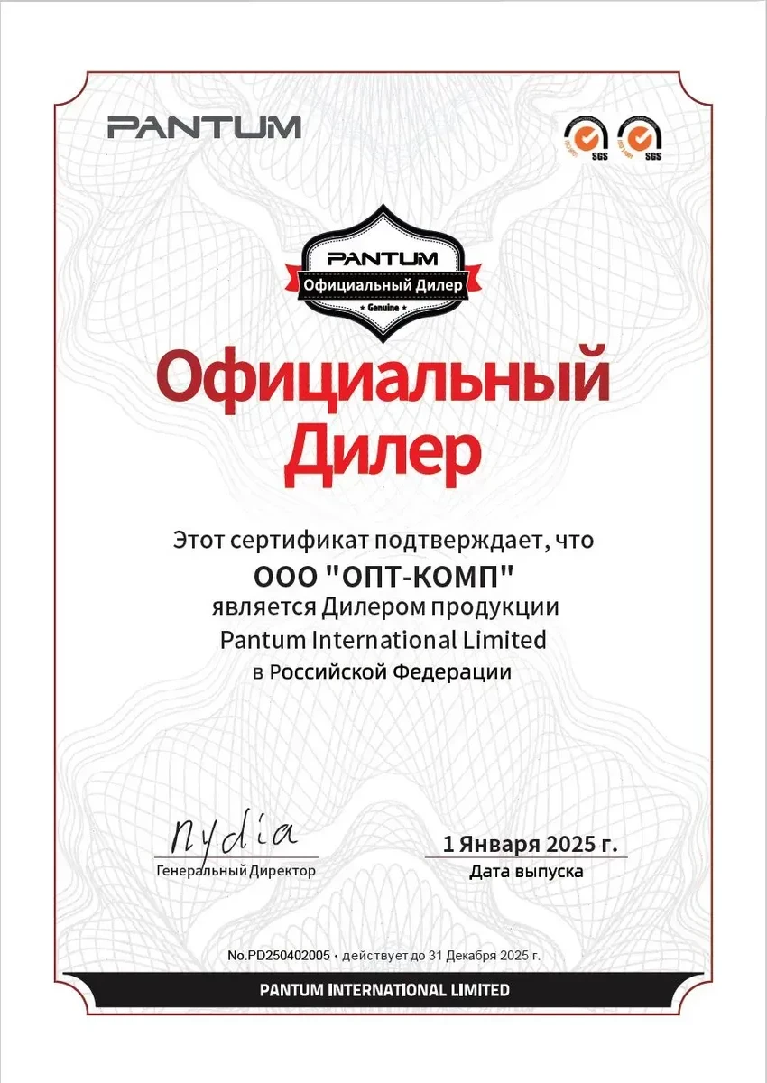 Лазерный принтер PANTUM P2516, чёрно-белый, 22 стр/мин — 5