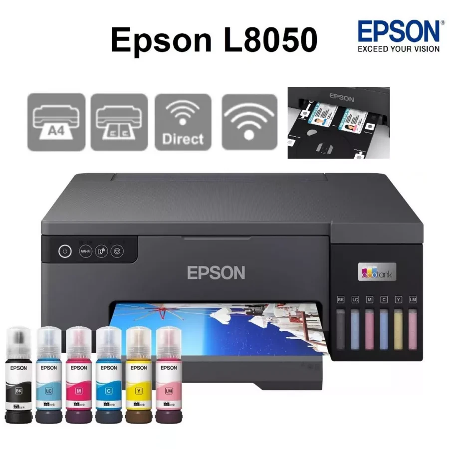 Принтер Epson L8050, струйный цветной, 22 стр/мин, A4