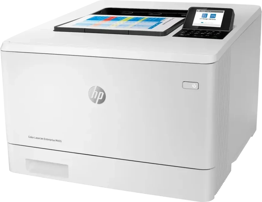 Принтер цветной лазерный HP Color LaserJet Ent M455dn 3PZ95A, А4, 27 стр/мин, Ethernet, 1,25GB, USB 2.0