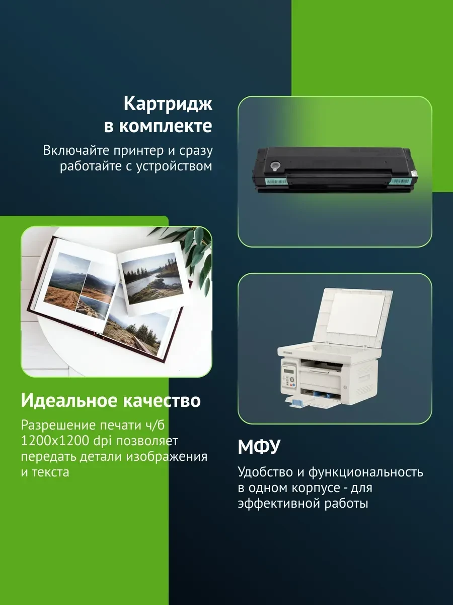 Лазерное МФУ PANTUM M6507W, 22 стр/мин, Wi-Fi — 2
