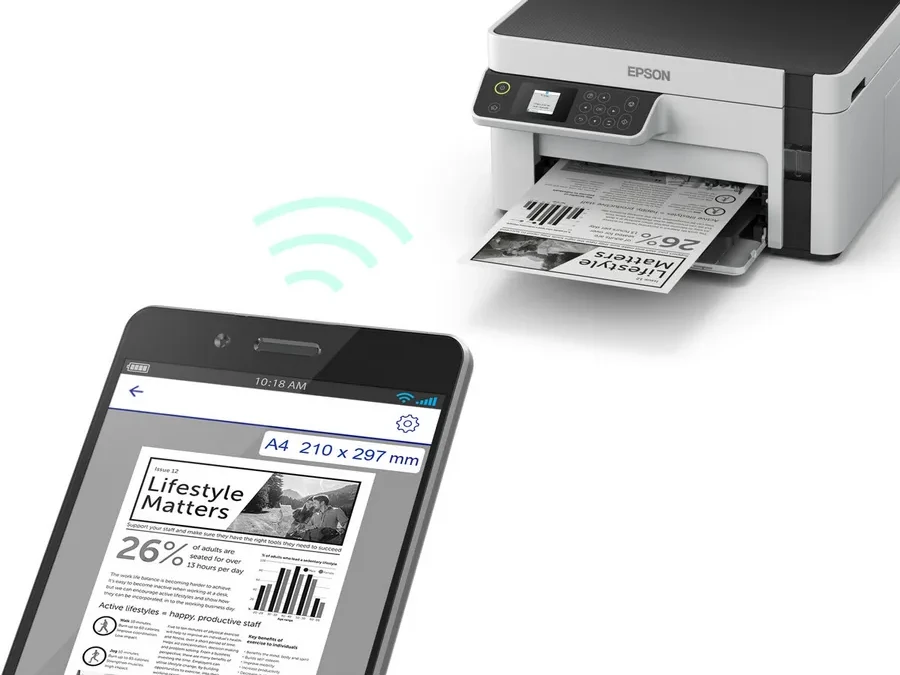 MFU Epson M2120, аэрозольная печать, CIS — 2