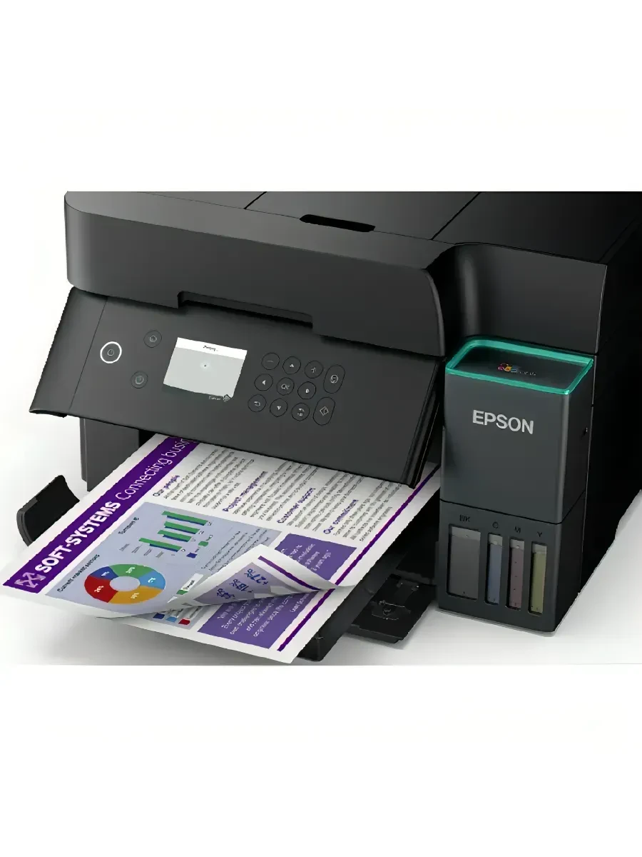 МФУ струйное цветное Epson L6370 C11CL43405, А4, до 35 стр/мин, Ethernet, Wi-Fi Direct, ADF, Duplex, СНПЧ — 2