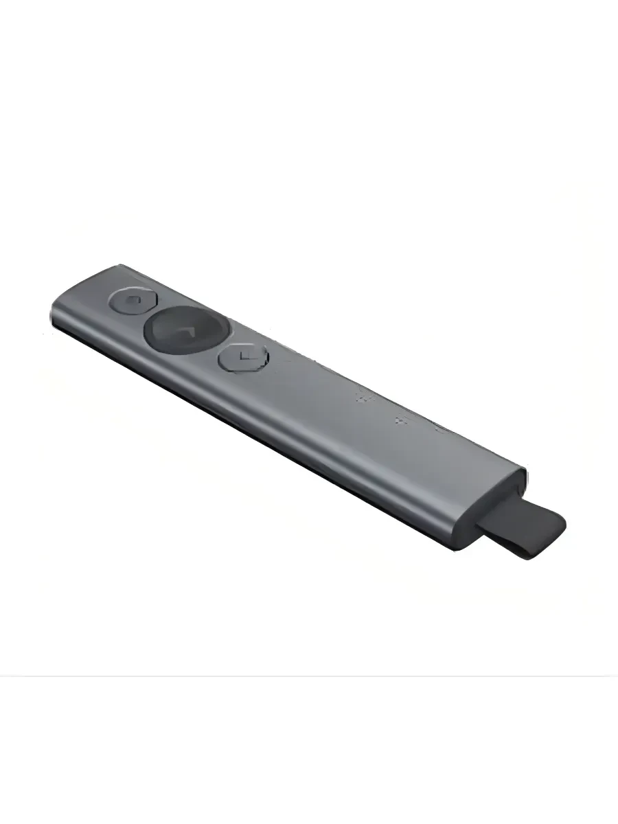 Презентер Logitech Spotlight Slate (серый, Bluetooth/2.4 GHz, перезаряжаемая литий-полимерная батарея 85мАч, 3D-акселерометр, гироскоп, кабель для зарядки, чехол) (M/N: R-R0011 / C-U0016) — 2