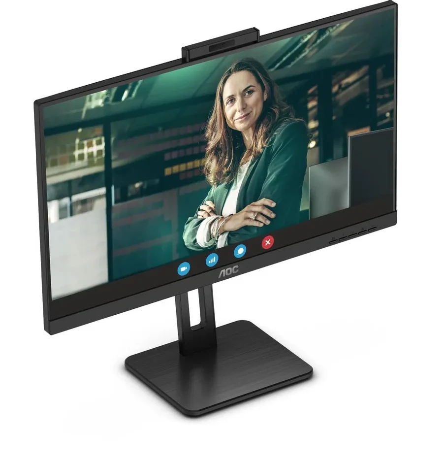 Монитор AOC 24P3QW, 23.8", IPS, 1920x1080, 75Hz, с вебкамерой