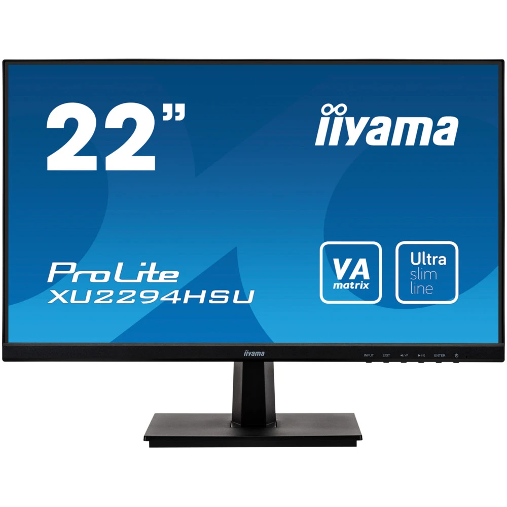 Монитор LCD, 21.5", VA, 1920x1080, 75 Hz, USB Hub