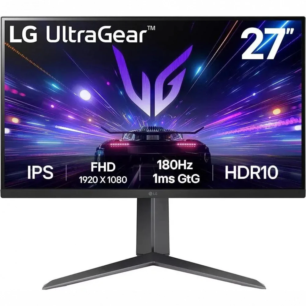 Монитор LG 27GS65F-B, 27" FHD IPS, DP