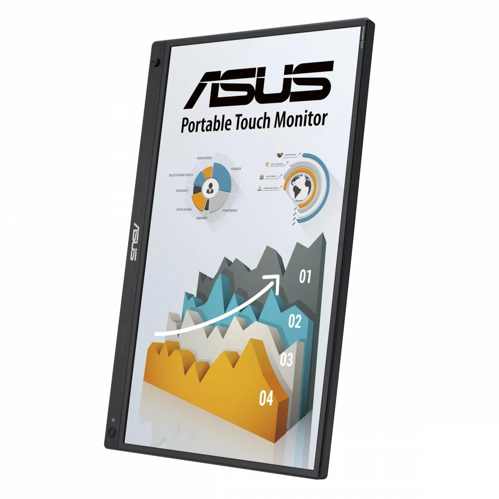 Монитор ASUS ZenScreen MB16AMTR, 15.6", FHD, сенсорный — 2