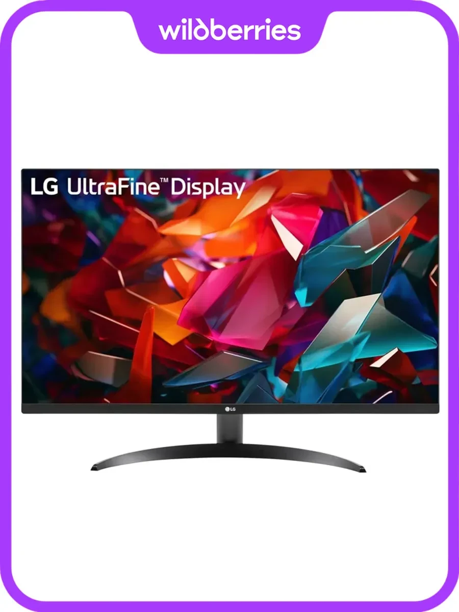 Монитор LG 32UR500K-B, 32", 4K UHD, VA, 60Hz
