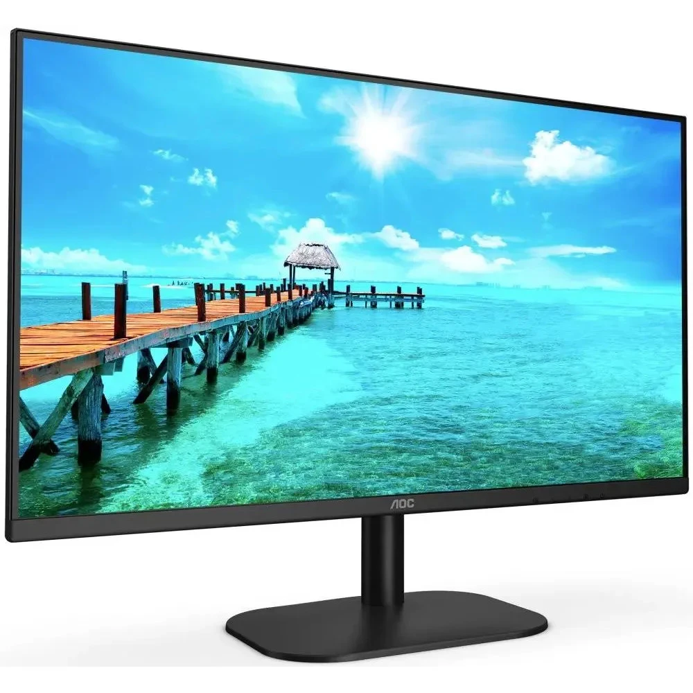 Монитор жидкокристаллический AOC 27B2H/EU/01 LCD 27'' 16:9 1920х1080(FHD) IPS, nonGLARE, 250cd/m2, H178°/V178°, 1000:1, 20M:1, 16.7M, 4ms, VGA, HDMI, Tilt, 3Y, Black — 2