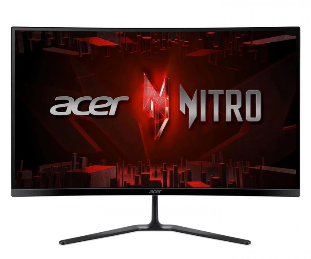 Монитор Acer Nitro ED270W0bmiipx (ED0 Series) 27" / 1920x1080 Full HD / VA / 240Hz / 250 кд/м² / 2x HDMI 2.0 + 1x DP 1.4 / 2x 2 Вт колонки / VESA 75x75 / ZeroFrame / BlueLight Shield / HDR10 Ready / FreeSync Premium / Черный корпус / внешний блок питания