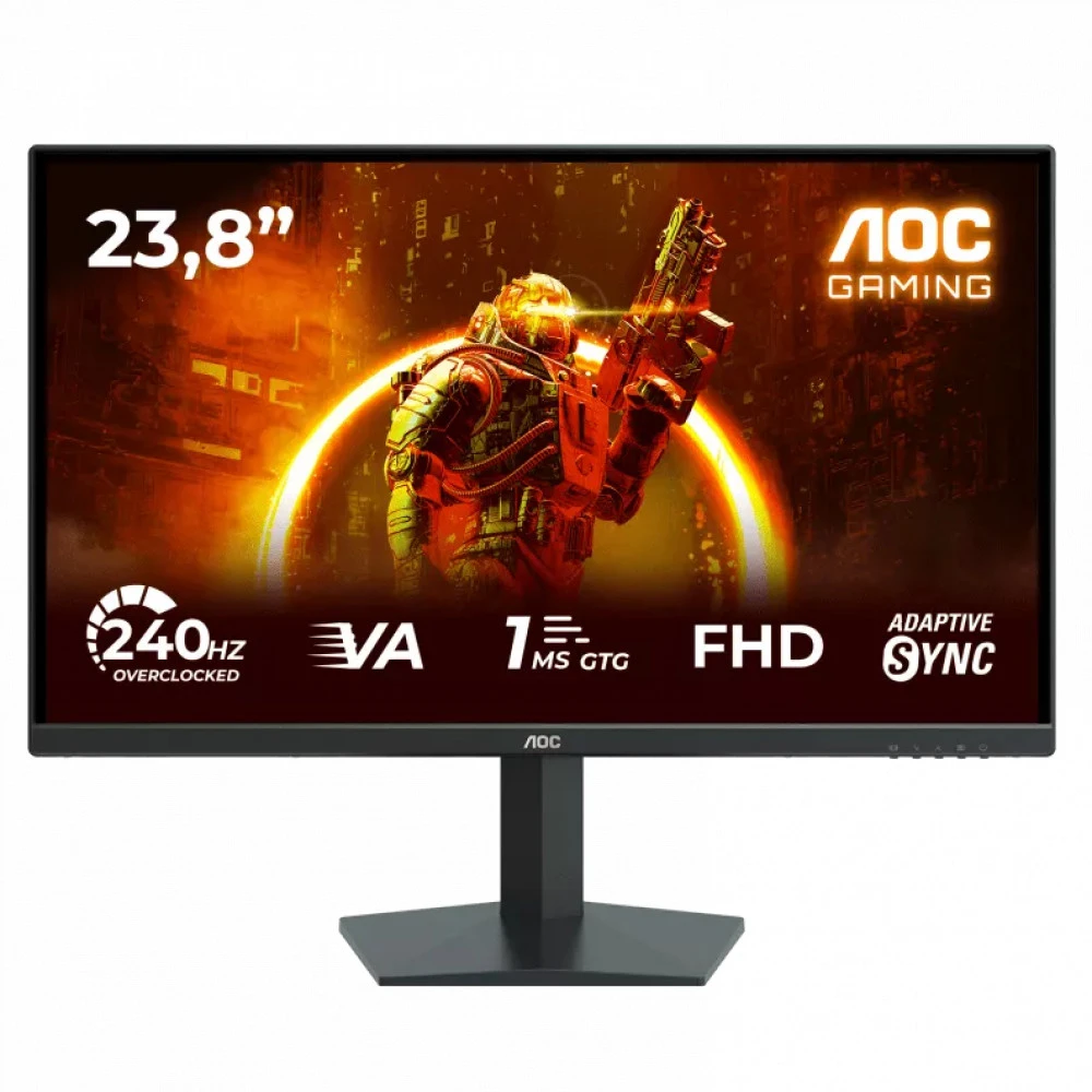 Монитор Игровой 23,8" AOC 24G10ZNE/01 VA 1920x1080 240Hz 0.3ms 300cd/m 4000:1 2xHDMI DP Черный